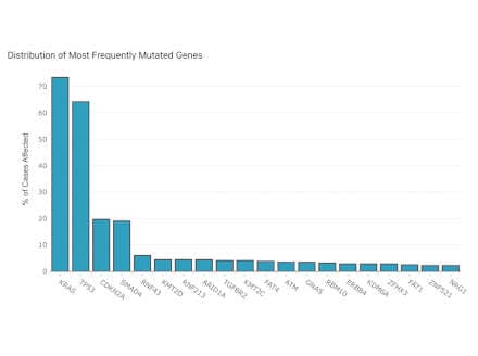 Mutation Statistics graph of mutation frequency